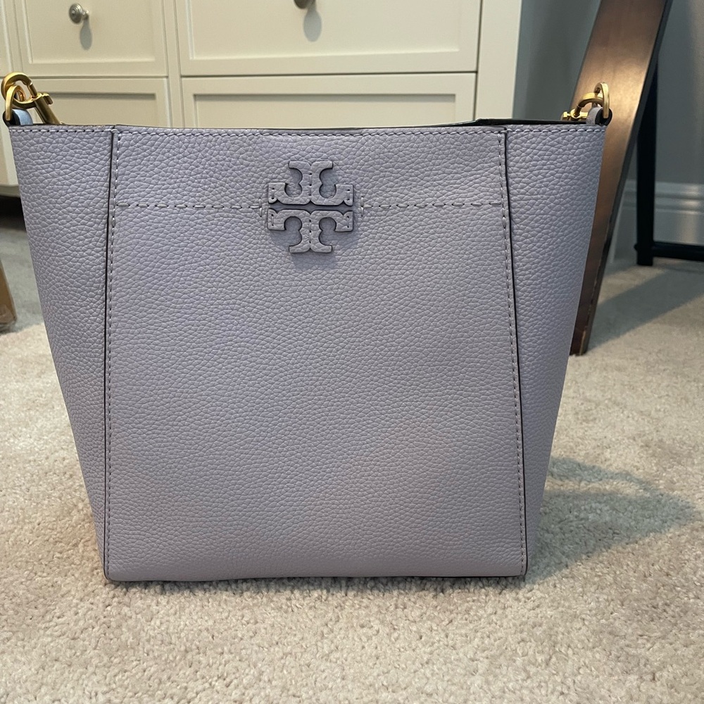 Tory Burch Purple Shoulder Bag with Logo
